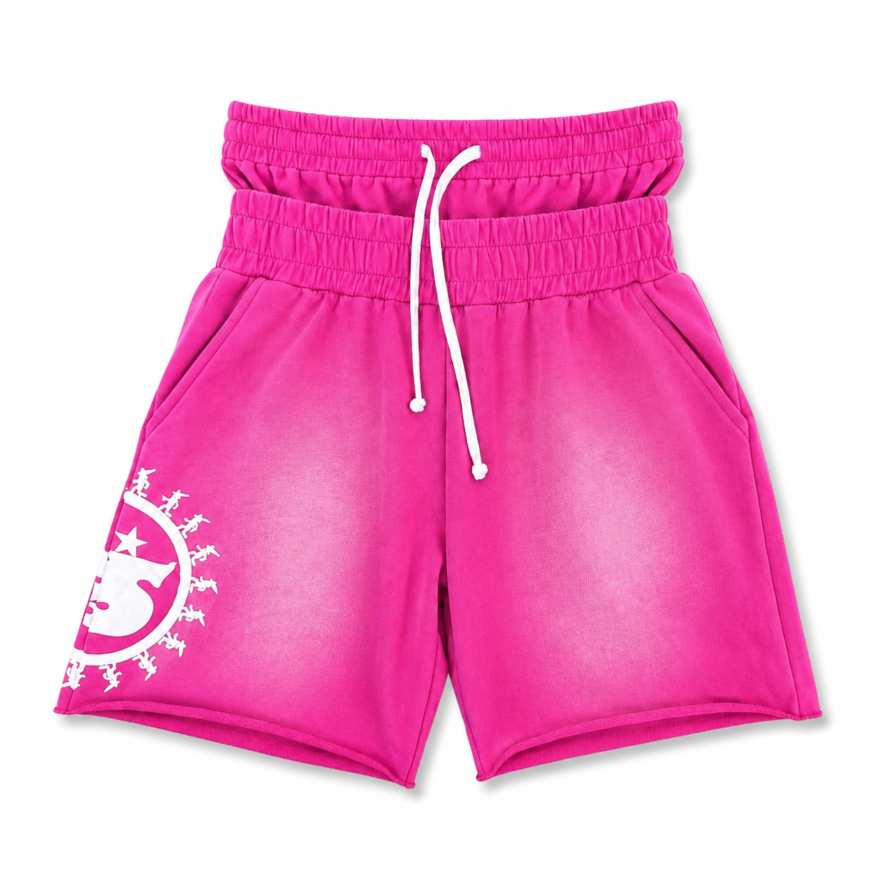 Bubblegum Double Waisted Shorts
