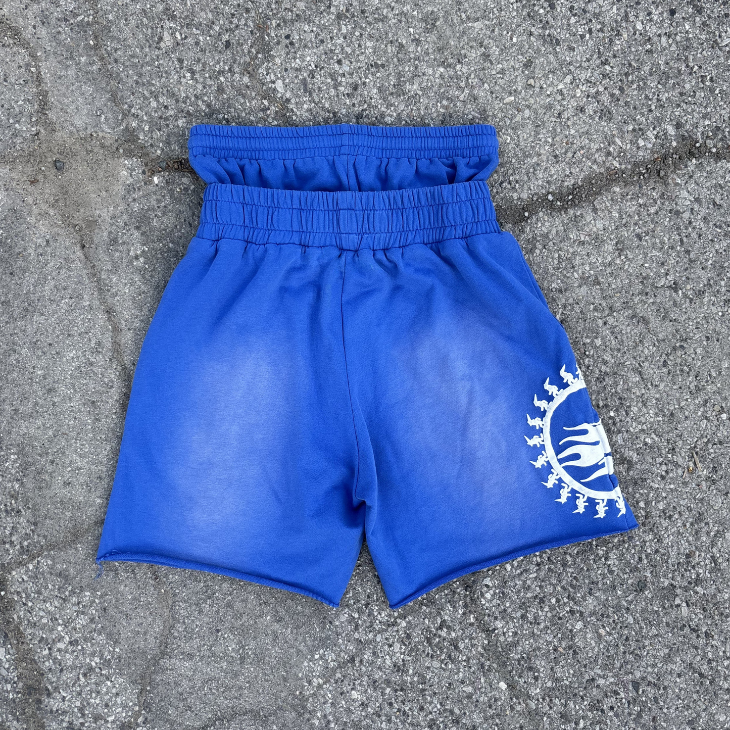 Blue Raspberry Double Waisted Shorts