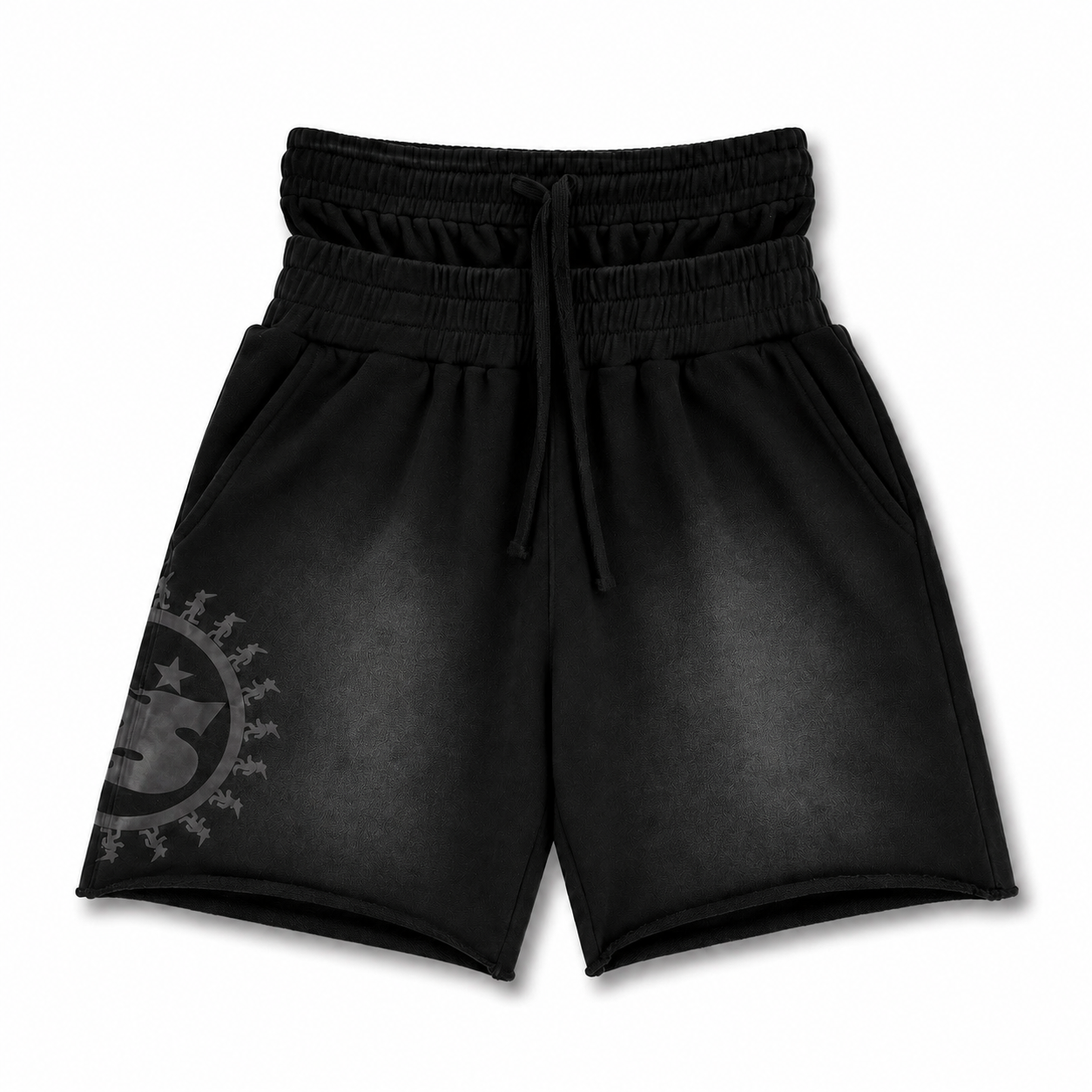 Blackberry Double Waisted Shorts