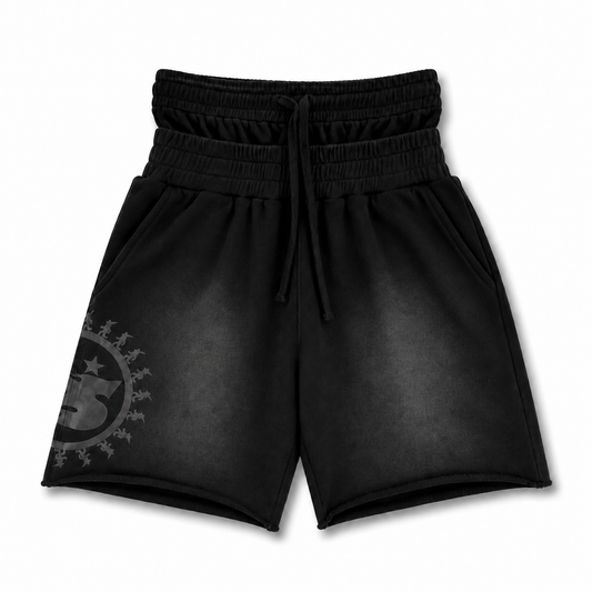 Blackberry Double Waisted Shorts
