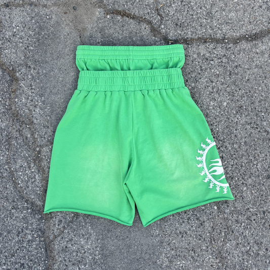 Green Apple Double Waisted Shorts